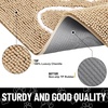 image:imageSmiry Dog Door Mat for Muddy Paws Absorbent Non Slip Dirt Trapper 47x32Beige and White