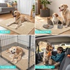 image:imageSmiry Dog Door Mat for Muddy Paws Absorbent Non Slip Dirt Trapper 47x32Beige and White