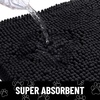 image:imageSmiry Dog Door Mat for Muddy Paws Absorbent Non Slip Dirt Trapper 47x32Black and White