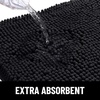 image:imageSmiry Dog Door Mat for Muddy Paws Absorbent Non Slip Dirt Trapper 47x32Black and White