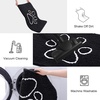 image:imageSmiry Dog Door Mat for Muddy Paws Absorbent Non Slip Dirt Trapper 47x32Black and White