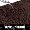 image:imageSmiry Dog Door Mat for Muddy Paws Absorbent Non Slip Dirt Trapper 47x32Brown and Black