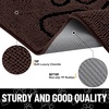 image:imageSmiry Dog Door Mat for Muddy Paws Absorbent Non Slip Dirt Trapper 47x32Brown and Black