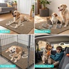 image:imageSmiry Dog Door Mat for Muddy Paws Absorbent Non Slip Dirt Trapper 47x32Camel and Black