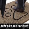 image:imageSmiry Dog Door Mat for Muddy Paws Absorbent Non Slip Dirt Trapper 47x32Camel and Black