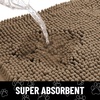 image:imageSmiry Dog Door Mat for Muddy Paws Absorbent Non Slip Dirt Trapper 47x32Camel and Black