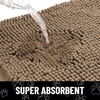image:imageSmiry Dog Door Mat for Muddy Paws Absorbent Non Slip Dirt Trapper 47x32Camel and Black