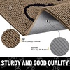 image:imageSmiry Dog Door Mat for Muddy Paws Absorbent Non Slip Dirt Trapper 47x32Camel and Black