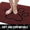 image:imageSmiry Dog Door Mat for Muddy Paws Absorbent Non Slip Dirt Trapper 47x32Caramel Russet and Black