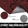 image:imageSmiry Dog Door Mat for Muddy Paws Absorbent Non Slip Dirt Trapper 47x32Caramel Russet and Black