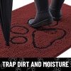 image:imageSmiry Dog Door Mat for Muddy Paws Absorbent Non Slip Dirt Trapper 47x32Caramel Russet and Black