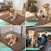 image:imageSmiry Dog Door Mat for Muddy Paws Absorbent Non Slip Dirt Trapper 47x32Coffee and Black