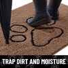 image:imageSmiry Dog Door Mat for Muddy Paws Absorbent Non Slip Dirt Trapper 47x32Coffee and Black
