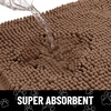 image:imageSmiry Dog Door Mat for Muddy Paws Absorbent Non Slip Dirt Trapper 47x32Coffee and Black