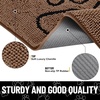 image:imageSmiry Dog Door Mat for Muddy Paws Absorbent Non Slip Dirt Trapper 47x32Coffee and Black