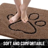 image:imageSmiry Dog Door Mat for Muddy Paws Absorbent Non Slip Dirt Trapper 47x32Coffee and Black