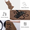 image:imageSmiry Dog Door Mat for Muddy Paws Absorbent Non Slip Dirt Trapper 47x32Coffee and Black