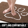 image:imageSmiry Dog Door Mat for Muddy Paws Absorbent Non Slip Dirt Trapper 47x32Coffee and White