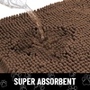 image:imageSmiry Dog Door Mat for Muddy Paws Absorbent Non Slip Dirt Trapper 47x32Coffee and White