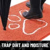 image:imageSmiry Dog Door Mat for Muddy Paws Absorbent Non Slip Dirt Trapper 47x32Coral and White