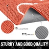 image:imageSmiry Dog Door Mat for Muddy Paws Absorbent Non Slip Dirt Trapper 47x32Coral and White