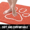 image:imageSmiry Dog Door Mat for Muddy Paws Absorbent Non Slip Dirt Trapper 47x32Coral and White