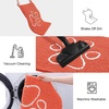 image:imageSmiry Dog Door Mat for Muddy Paws Absorbent Non Slip Dirt Trapper 47x32Coral and White