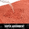 image:imageSmiry Dog Door Mat for Muddy Paws Absorbent Non Slip Dirt Trapper 47x32Coral and White