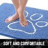 image:imageSmiry Dog Door Mat for Muddy Paws Absorbent Non Slip Dirt Trapper 47x32Cornflower Blue and White