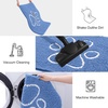 image:imageSmiry Dog Door Mat for Muddy Paws Absorbent Non Slip Dirt Trapper 47x32Cornflower Blue and White