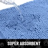 image:imageSmiry Dog Door Mat for Muddy Paws Absorbent Non Slip Dirt Trapper 47x32Cornflower Blue and White