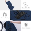 image:imageSmiry Dog Door Mat for Muddy Paws Absorbent Non Slip Dirt Trapper 47x32Dark Blue and Black