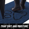 image:imageSmiry Dog Door Mat for Muddy Paws Absorbent Non Slip Dirt Trapper 47x32Dark Blue and Black