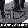 image:imageSmiry Dog Door Mat for Muddy Paws Absorbent Non Slip Dirt Trapper 47x32Dark Grey and Black