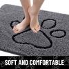 image:imageSmiry Dog Door Mat for Muddy Paws Absorbent Non Slip Dirt Trapper 47x32Dark Grey and Black