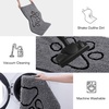 image:imageSmiry Dog Door Mat for Muddy Paws Absorbent Non Slip Dirt Trapper 47x32Dark Grey and Black