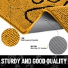image:imageSmiry Dog Door Mat for Muddy Paws Absorbent Non Slip Dirt Trapper 47x32Golden Yellow and Black