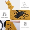 image:imageSmiry Dog Door Mat for Muddy Paws Absorbent Non Slip Dirt Trapper 47x32Golden Yellow and Black
