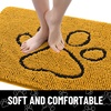 image:imageSmiry Dog Door Mat for Muddy Paws Absorbent Non Slip Dirt Trapper 47x32Golden Yellow and Black