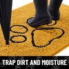 image:imageSmiry Dog Door Mat for Muddy Paws Absorbent Non Slip Dirt Trapper 47x32Golden Yellow and Black