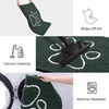 image:imageSmiry Dog Door Mat for Muddy Paws Absorbent Non Slip Dirt Trapper 47x32Green and White