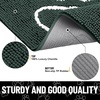 image:imageSmiry Dog Door Mat for Muddy Paws Absorbent Non Slip Dirt Trapper 47x32Green and White