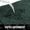 image:imageSmiry Dog Door Mat for Muddy Paws Absorbent Non Slip Dirt Trapper 47x32Green and White