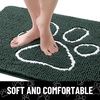 image:imageSmiry Dog Door Mat for Muddy Paws Absorbent Non Slip Dirt Trapper 47x32Green and White