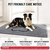image:imageSmiry Dog Door Mat for Muddy Paws Absorbent Non Slip Dirt Trapper 47x32Grey and Black