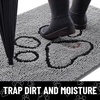 image:imageSmiry Dog Door Mat for Muddy Paws Absorbent Non Slip Dirt Trapper 47x32Grey and Black