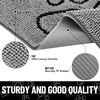 image:imageSmiry Dog Door Mat for Muddy Paws Absorbent Non Slip Dirt Trapper 47x32Grey and Black