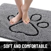 image:imageSmiry Dog Door Mat for Muddy Paws Absorbent Non Slip Dirt Trapper 47x32Grey and Black