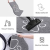 image:imageSmiry Dog Door Mat for Muddy Paws Absorbent Non Slip Dirt Trapper 47x32Grey and White
