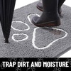 image:imageSmiry Dog Door Mat for Muddy Paws Absorbent Non Slip Dirt Trapper 47x32Grey and White
